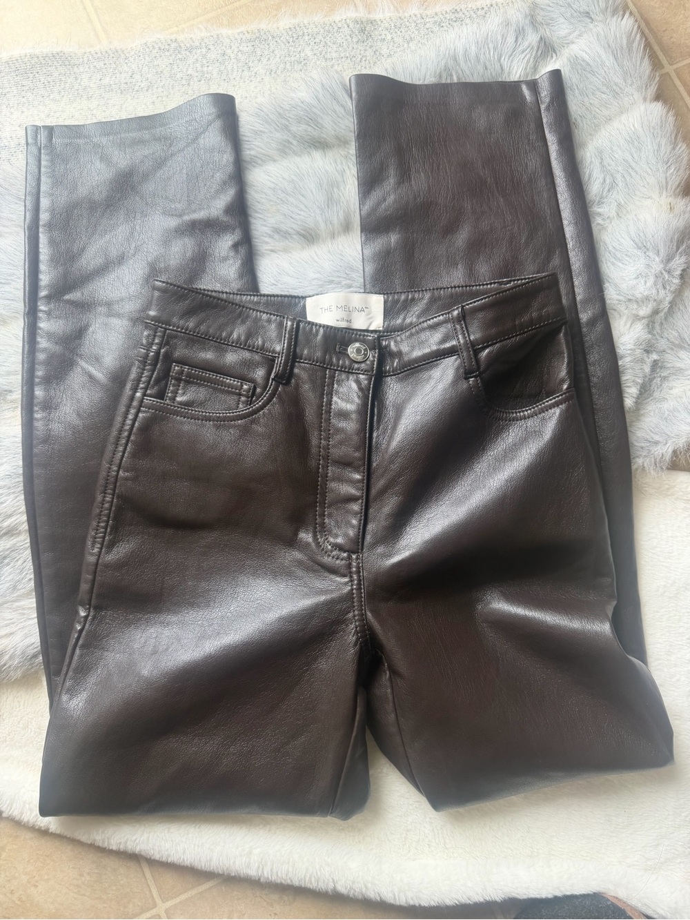 Wilfred The Melina Women’s Dark Brown vegan Leather pants